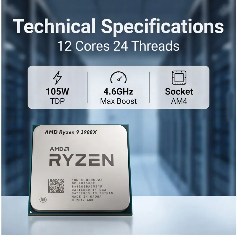 AMD Ryzen 9 3900X Processor CP - Amd Cpu Ryzen 9 评论和价格